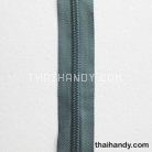 รางผ้าซิปเฉพาะรางซิป ฟันไนลอน ขนาดเบอร์ 5  บรรจุ 1 เมตร สีเทาเข้ม