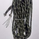 เชือกร่มมีไส้ แพ็ค ขนาด 4 mm  บรรจุ 500 กรัม สีเขียวขี้ม้าลายพราง