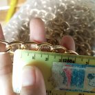 โซ่อลูมิเนียม  ACU29-225  ขนาด 10 mm x 15 mm จีน บรรจุ 1 เมตร สีทอง รูป 2