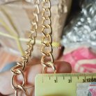 โซ่อลูมิเนียม  ACU29-225  ขนาด 10 mm x 15 mm จีน บรรจุ 1 เมตร สีทอง รูป 3