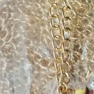 โซ่อลูมิเนียม  ACU29-225  ขนาด 10 mm x 15 mm จีน บรรจุ 10 เมตร สีทอง
