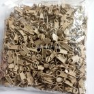 หัวซิปฟันไนลอน ป้าย ขนาดเบอร์ 3  บรรจุ 100 อัน สีเบจ