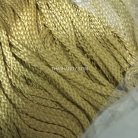 เชือกถักเปีย  PP  ขนาด 4 mm  บรรจุ 500 กรัม สีทอง