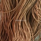 เชือกร่มมีไส้ แพ็ค ขนาด 2.5 mm  บรรจุ 1 เมตร สีน้ำตาลแก่นบวร รูป 2