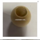 ลูกปัดไม้ กลม ขนาด 25 mm  บรรจุ 10 อัน สีครีม