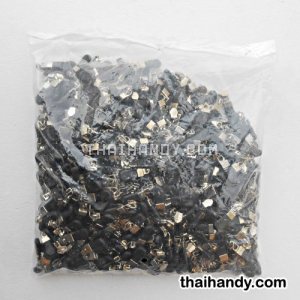 หัวซิปฟันไนลอน พลาสติก ขนาดเบอร์ 5  บรรจุ 100 อัน สีดำ รูปเต็ม