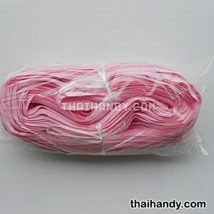 รางผ้าซิปเฉพาะรางซิป ฟันไนลอน ขนาดเบอร์ 5  บรรจุ 200 หลา สีชมพู รูปเต็ม