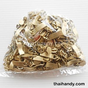 หัวซิปฟันไนลอน ลูกคลื่น ขนาดเบอร์ 5  บรรจุ 20 อัน สีทอง รูปเต็ม