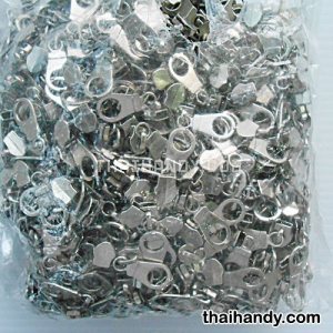 หัวซิปฟันไนลอน กีตาร์ ขนาดเบอร์ 5  บรรจุ 20 อัน สีนิเกิ้ล รูปเต็ม