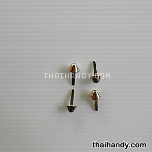 ขารองกระเป๋า ถ้วย ขนาด 12 mm  บรรจุ 4 อัน สีนิเกิ้ล รูปเต็ม