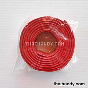 สายกระเป๋าหนังสะพาย เปลือย ขนาดหน้ากว้าง 2.5 cm  บรรจุ 1 เส้น สีแดง รูปเต็ม
