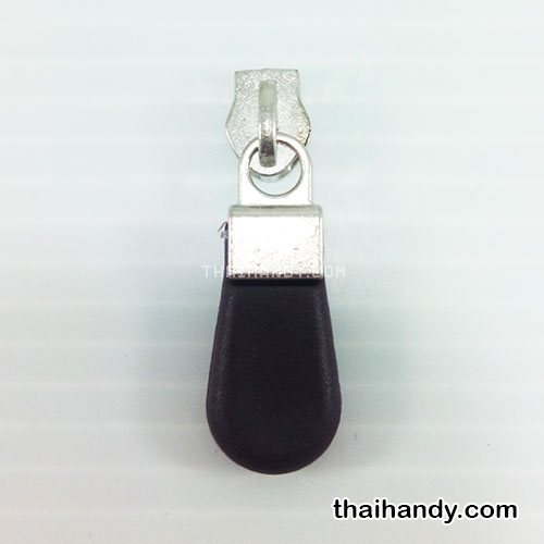 หัวซิปฟันไนลอน พลาสติก ขนาดเบอร์ 5  บรรจุ 1 อัน สีน้ำตาลเข้ม รูปเต็ม