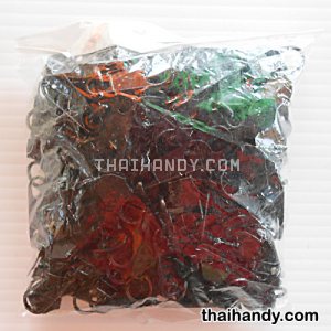 หัวซิปฟันไนลอน ป้าย ขนาดเบอร์ 5  บรรจุ 100 อัน สีดำ รูปเต็ม