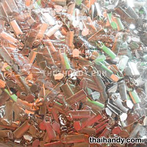 หัวซิปฟันไนลอน แท่ง ขนาดเบอร์ 5  บรรจุ 100 อัน สีนิเกิ้ล รูปเต็ม