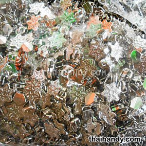 หัวซิปฟันไนลอน ใบไม้ ขนาดเบอร์ 5  บรรจุ 100 อัน สีนิเกิ้ล รูปเต็ม