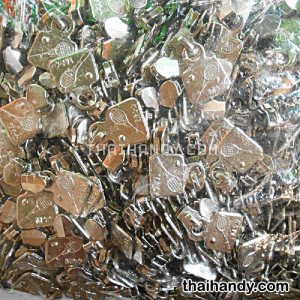 หัวซิปฟันไนลอน เทนนิส ขนาดเบอร์ 5  บรรจุ 100 อัน สีนิเกิ้ล รูปเต็ม