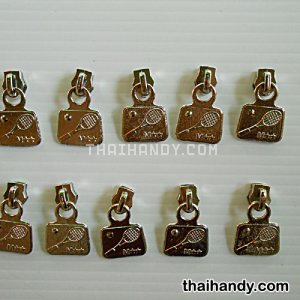 หัวซิปฟันไนลอน เทนนิส ขนาดเบอร์ 5  บรรจุ 20 อัน สีนิเกิ้ล รูปเต็ม