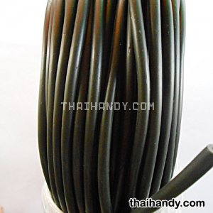 สายยางทำหูกระเป๋า PVC  ขนาด 6 มิล บรรจุ 1 กิโลกรัม สีดำ รูปเต็ม