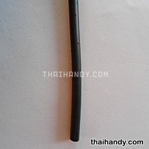 สายยางทำหูกระเป๋า PVC  ขนาด 10 มิล บรรจุ 1 เมตร สีดำ รูปเต็ม
