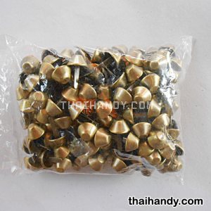 ขารองกระเป๋า ถ้วย ขนาด 15 mm  บรรจุ 200 อัน สีทองรมดำ รูปเต็ม