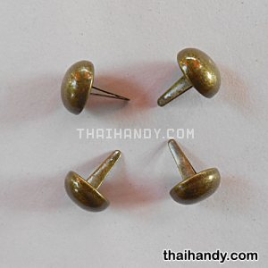 ขารองกระเป๋า กลม ขนาด 15 mm  บรรจุ 4 อัน สีทองรมดำ รูปเต็ม