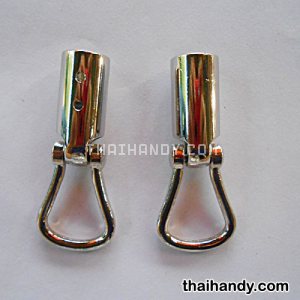 หูท่อต่อห่วงแฟชั่น เกือกม้า บรรจุ 1 คู่ สีนิเกิ้ล รูปเต็ม