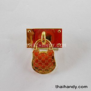 ตัวประดับโลหะ กุญแจลาย บรรจุ 1 ชุด สีทอง รูปเต็ม