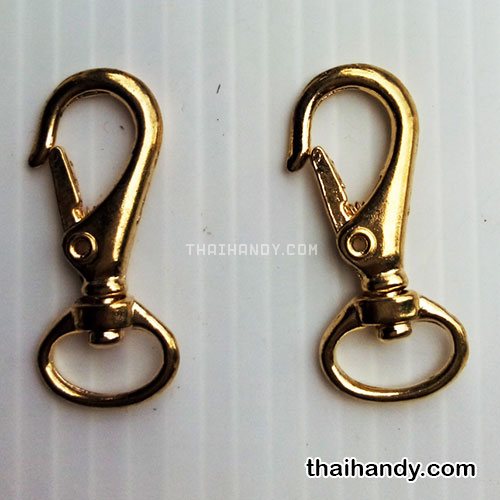 คอหมาโลหะ ตะขอ ขนาด 1.83x4.2 cm  บรรจุ 10 อัน สีทอง รูปเต็ม