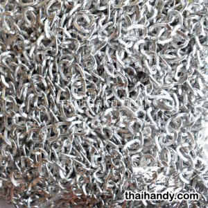 โซ่ อลูมิเนียม ขนาด 10 mm  บรรจุ 20 เมตร สีเงิน รูปเต็ม
