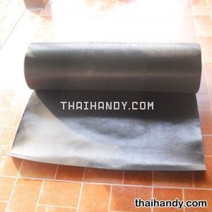 แผ่นรองพื้น PE พลาสติก หนา 1.2 มิลลิเมตร บรรจุ 50 กิโลกรัม สีดำ รูปเต็ม