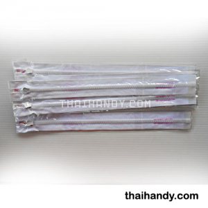 รางผ้าซิปสำเร็จรูป ฟันกระดูกปลายเปิด ขนาดเบอร์ 5 ยาว 12 นิ้ว บรรจุ 12 ชุด สีขาว  Y501 รูปเต็ม