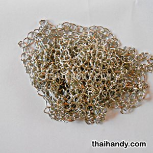 โซ่ เหล็ก ขนาด 10 mmบาง บรรจุ 20 เมตร สีเงิน รูปเต็ม