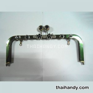ปากกระเป๋าหนา ดอกไม้ทับทิมดำ ขนาด 10 นิ้ว บรรจุ 1 อัน สีเงิน รูปเต็ม