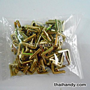 มุมกระเป๋า โลหะ ขนาด 1.5 cm (#1) บรรจุ 80 อัน สีทอง รูปเต็ม