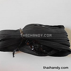 รางผ้าซิปเฉพาะรางซิป ฟันไนลอน ขนาดเบอร์ 3  บรรจุ 100 หลา สีดำ รูปเต็ม