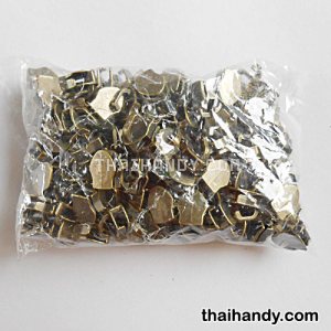 หัวซิปฟันไนลอน เปลือย ขนาดเบอร์ 5  บรรจุ 100 อัน สีทองรมดำ รูปเต็ม