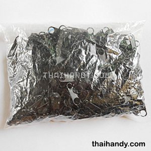 หัวซิปฟันไนลอน ป้าย ขนาดเบอร์ 3  บรรจุ 100 อัน สีดำ รูปเต็ม