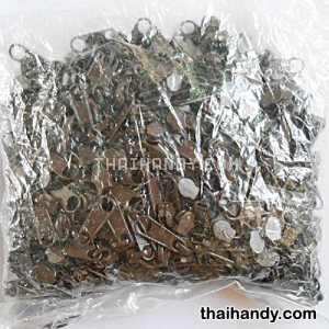 หัวซิปฟันไนลอน ป้าย ขนาดเบอร์ 3  บรรจุ 100 อัน สีน้ำตาลเข้ม รูปเต็ม