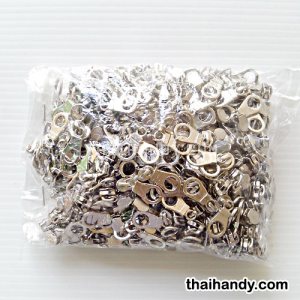 หัวซิปฟันไนลอน กีตาร์ ขนาดเบอร์ 3  บรรจุ 100 อัน สีนิเกิ้ล รูปเต็ม