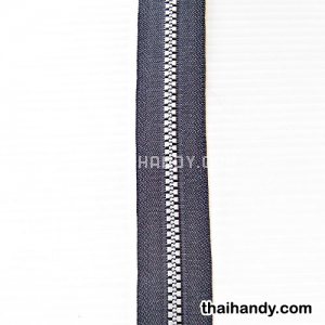 รางผ้าซิปเฉพาะรางซิป ฟันกระดูก ขนาดเบอร์ 5  บรรจุ 1 เมตร สีบอร์น รูปเต็ม