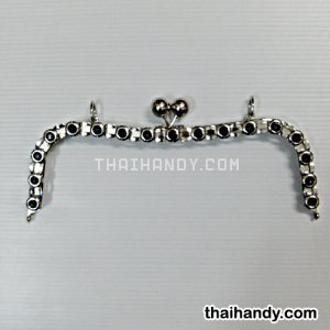 ปากกระเป๋าหนา ทับทิมดำ ขนาด 10.5 นิ้ว บรรจุ 1 อัน สีเงิน รูปเต็ม