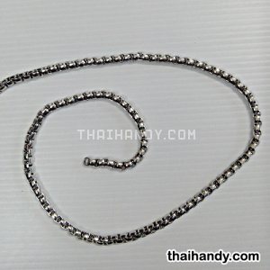 โซ่ เหล็ก บรรจุ 1 เมตร สีเงิน รูปเต็ม
