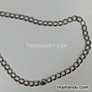 โซ่ เหล็ก ขนาด 15 mm  บรรจุ 1 เมตร สีเงิน รูปเต็ม