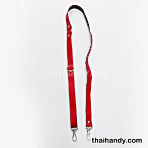 สายกระเป๋าหนังสะพาย สำเร็จ ขนาด 120 cm  บรรจุ 1 อัน สีแดง รูปเต็ม