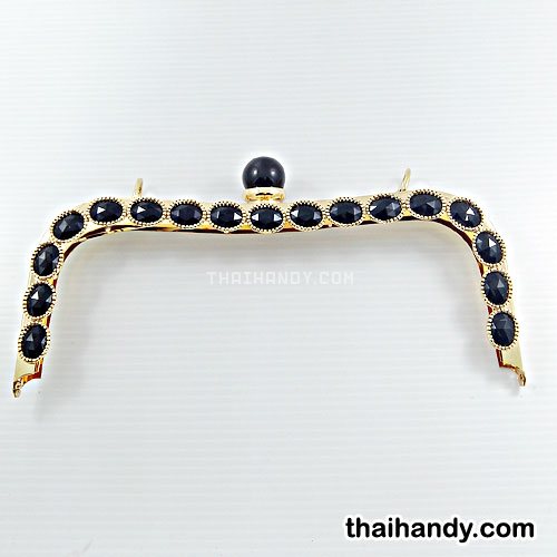 ปากกระเป๋าหนา ทับทิมใหญ่ ขนาด 10 นิ้ว บรรจุ 1 อัน สีทอง รูปเต็ม