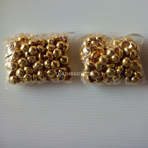 ขารองกระเป๋า กลม ขนาด 15 mm  บรรจุ 300 อัน สีทอง รูปเต็ม