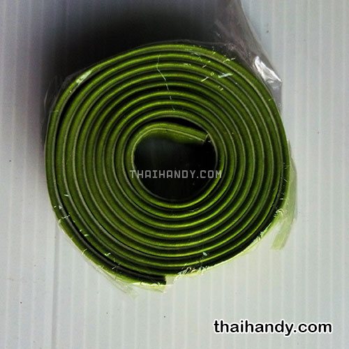 สายกระเป๋าหนังสะพาย เปลือย ขนาดหน้ากว้าง 2.5 cm  บรรจุ 1 เส้น สีเขียวตอง รูปเต็ม