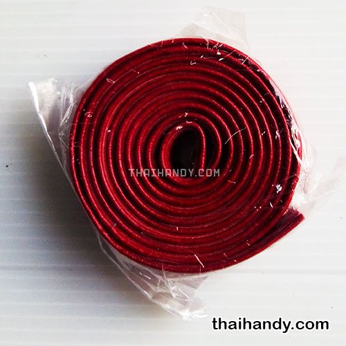 สายกระเป๋าหนังสะพาย เปลือย ขนาดหน้ากว้าง 2.5 cm  บรรจุ 1 เส้น สีเลือดหมู รูปเต็ม