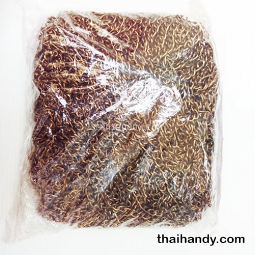 โซ่ อลูมิเนียม ขนาด 8 mm  บรรจุ 50 เมตร สีทองรมดำ รูปเต็ม