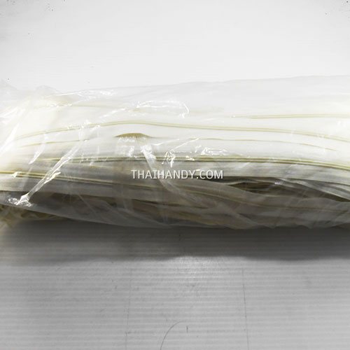 รางผ้าซิปเฉพาะรางซิป ฟันไนลอน ขนาดเบอร์ 3  บรรจุ 100 หลา สีครีม รูปเต็ม